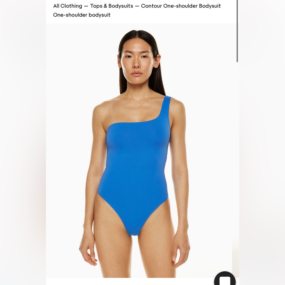 Aritzia One-Shoulder Blue body suit